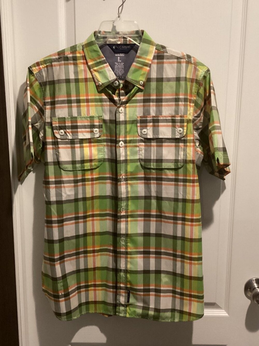 Vintage Y2K Men's Rocawear Classic SS Plaid Shirt - Size Large